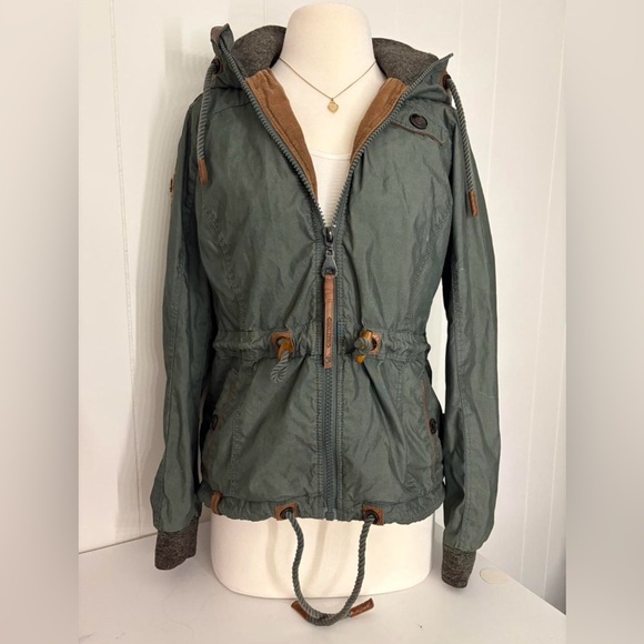 Naketano Jackets & Blazers - Naketano Olive Utility Jacket with Brown Accents